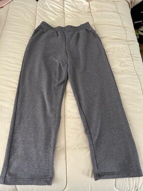 Purple Wide-Leg Sweatpants